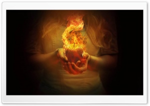 Burning apple Ultra HD Wallpaper for 4K UHD Widescreen desktop, tablet & smartphone