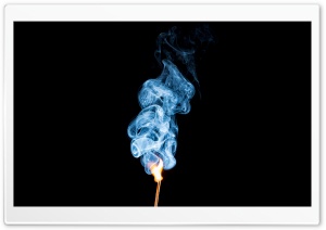 Burning Mamatchstick with Smoke Ultra HD Wallpaper for 4K UHD Widescreen desktop, tablet & smartphone