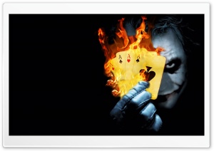 Burning Poker Joker Ultra HD Wallpaper for 4K UHD Widescreen desktop, tablet & smartphone