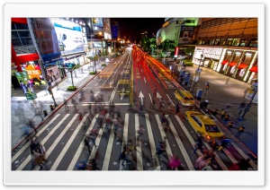 Busy Taipei Ultra HD Wallpaper for 4K UHD Widescreen desktop, tablet & smartphone