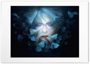 Butterflies, Girl Ultra HD Wallpaper for 4K UHD Widescreen desktop, tablet & smartphone