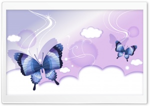 Butterflies Illustration 3 Ultra HD Wallpaper for 4K UHD Widescreen desktop, tablet & smartphone