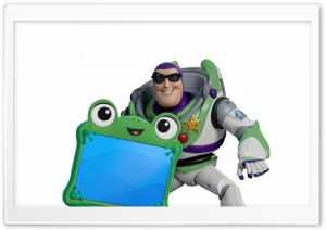 Buzz Lightyear and Lilypad in Toy Story 5 4K UHD Wallpaper for Widescreen and UltraWide Desktop, UltraHD TV, Smartphone, Tablet