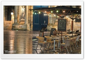 Cafe, Bordeaux, France Ultra HD Wallpaper for 4K UHD Widescreen desktop, tablet & smartphone