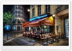 Cafe, Paris, France Ultra HD Wallpaper for 4K UHD Widescreen desktop, tablet & smartphone