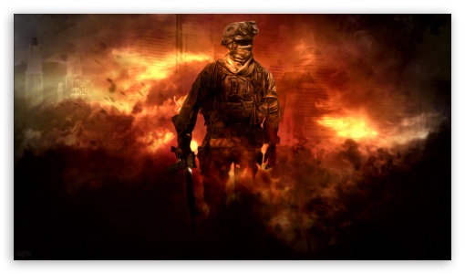 Call of Duty: Modern Warfare 2 - Ghost de perto 4K baixar papel de parede