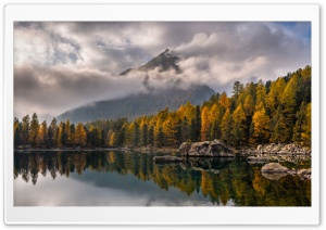 Calm Autumn Lake View 4K UHD Wallpaper for Widescreen and UltraWide Desktop, UltraHD TV, Smartphone, Tablet