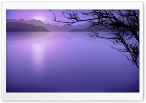 Calm Lake Cartoon Ultra HD Wallpaper for 4K UHD Widescreen desktop, tablet & smartphone