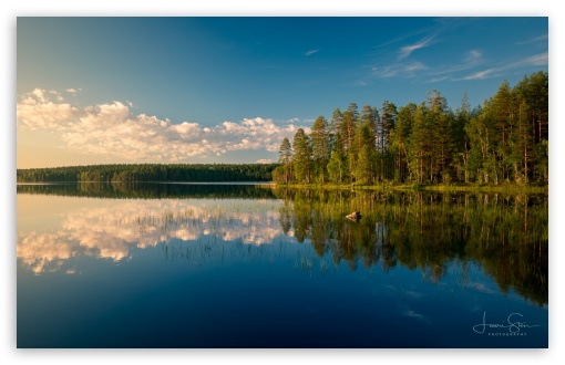 Calm, Lake, Finland, Peaceful Scenery, Wilderness Escape, Scenery UltraHD Wallpaper for UHD 16:9 ; HD 16:9 ; Widescreen 16:10 5:3 ; Fullscreen 4:3 5:4 3:2 ; Tablet 1:1 ;