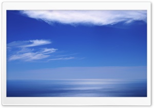 Calm Ocean And Blue Sky Ultra HD Wallpaper for 4K UHD Widescreen desktop, tablet & smartphone