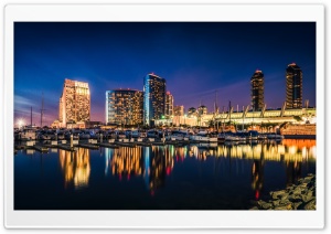 Calm San Diego Night Ultra HD Wallpaper for 4K UHD Widescreen desktop, tablet & smartphone
