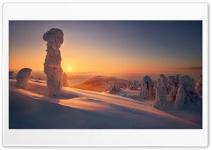 Calm Sunrise Winter Ultra HD Wallpaper for 4K UHD Widescreen desktop, tablet & smartphone