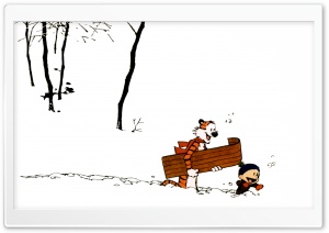 Calvin And Hobbes, Winter Ultra HD Wallpaper for 4K UHD Widescreen desktop, tablet & smartphone