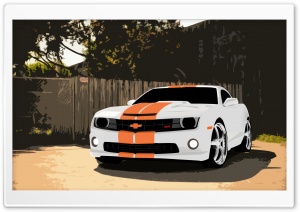 Camaro ss Vectr 4K UHD Wallpaper for Widescreen and UltraWide Desktop, UltraHD TV, Smartphone, Tablet