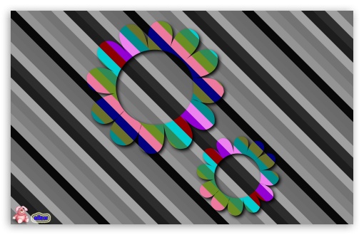 Camouflage - Two Flowers UltraHD Wallpaper for Widescreen 16:10 5:3 ; Fullscreen 4:3 5:4 3:2 ;