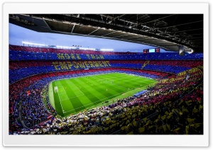 Camp Nou Stadium, Barcelona Ultra HD Wallpaper for 4K UHD Widescreen Desktop, Lockscreen, Screensaver, TV, Tablet, Smartphone