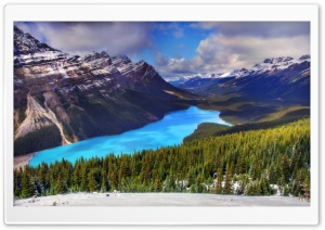 Canada Blue Lake Ultra HD Wallpaper for 4K UHD Widescreen Desktop, Lockscreen, Screensaver, TV, Tablet, Smartphone