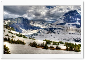 Canada Park Winter Mountains Banff Snow Ultra HD Wallpaper for 4K UHD Widescreen Desktop, Lockscreen, Screensaver, TV, Tablet, Smartphone