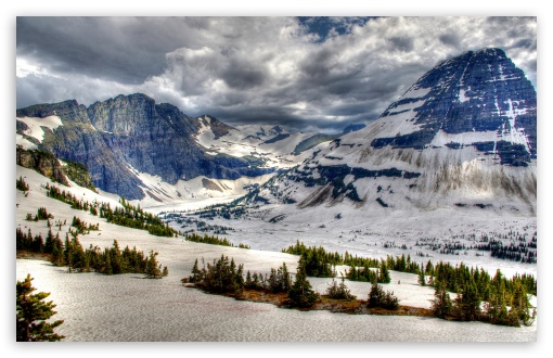 Canada Park Winter Mountains Banff Snow UltraHD Wallpaper for HD 16:9 ; Widescreen 16:10 5:3 ;