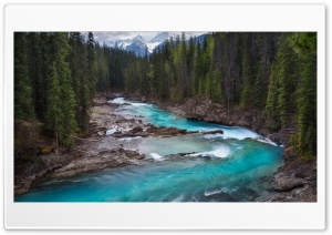 Canada, River, Stream, Forest, Mountain Ultra HD Wallpaper for 4K UHD Widescreen desktop, tablet & smartphone