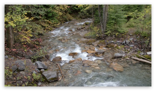 Canadian River Near Banff Springs UltraHD Wallpaper for HD 16:9 ;