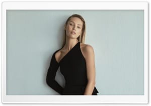 Candice Swanepoel in a Black Fall Outfit 4K UHD Wallpaper for Widescreen and UltraWide Desktop, UltraHD TV, Smartphone, Tablet