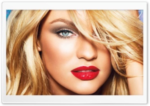 Candice Swanepoel Red Sexy Lips Ultra HD Wallpaper for 4K UHD Widescreen desktop, tablet & smartphone