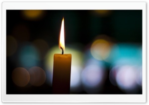 Candle Bokeh Ultra HD Wallpaper for 4K UHD Widescreen desktop, tablet & smartphone