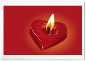 Candle Heart Ultra HD Wallpaper for 4K UHD Widescreen desktop, tablet & smartphone