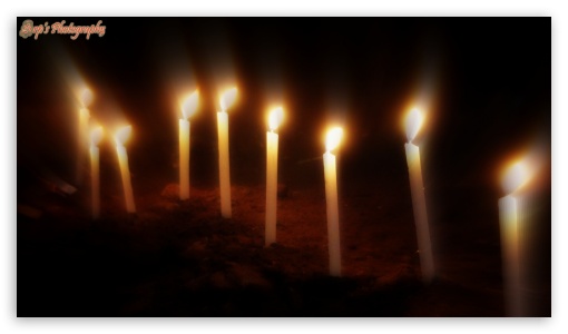 Candles UltraHD Wallpaper for HD 16:9 ;