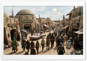 Cantina in Day time 4K UHD Wallpaper for Widescreen and UltraWide Desktop, UltraHD TV, Smartphone, Tablet