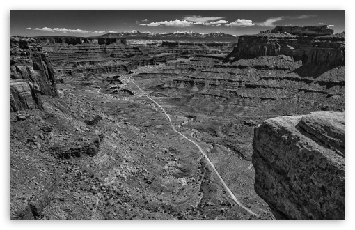 Canyonlands National Park, Utah, Black and White Ultra HD Desktop ...