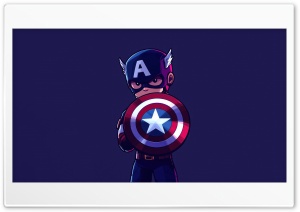 Captain America Anime Pose 4K UHD Wallpaper for Widescreen and UltraWide Desktop, UltraHD TV, Smartphone, Tablet