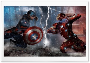 Captain America Civil War Concept Ultra HD Wallpaper for 4K UHD Widescreen desktop, tablet & smartphone