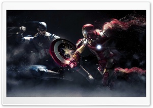 Captain America vs Iron Man Ultra HD Wallpaper for 4K UHD Widescreen desktop, tablet & smartphone