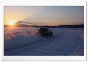 Car Racing On Snow Ultra HD Wallpaper for 4K UHD Widescreen desktop, tablet & smartphone
