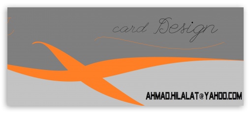 Card Design - Orange UltraHD Wallpaper for UltraWide 21:9 24:10 ;