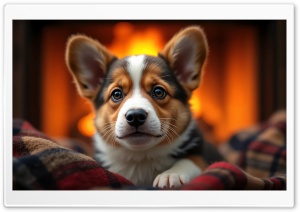 Cardigan Welsh Corgi Puppy 4K UHD Wallpaper for Widescreen and UltraWide Desktop, UltraHD TV, Smartphone, Tablet