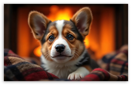 Cardigan Welsh Corgi Puppy UltraHD Wallpaper for Widescreen 16:10 ;