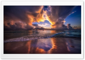 Caribbean Sunset Ultra HD Wallpaper for 4K UHD Widescreen desktop, tablet & smartphone