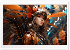 Carnival Girl Artwork Ultra HD Wallpaper for 4K UHD Widescreen desktop, tablet & smartphone