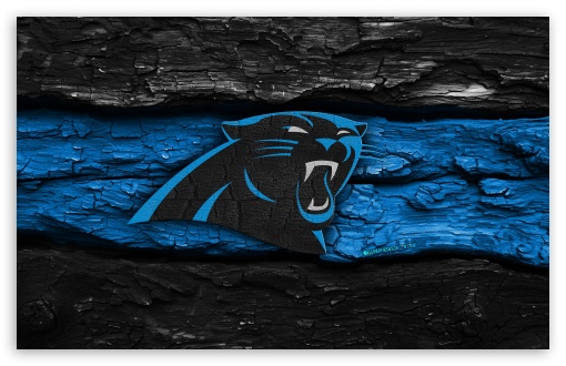 Carolina Panthers Wooden Logo UltraHD Wallpaper for Widescreen 16:10 ;