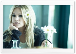 Carrie Underwood with Flowers Ultra HD Wallpaper for 4K UHD Widescreen desktop, tablet & smartphone