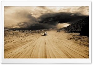 Cars In The Desert Ultra HD Wallpaper for 4K UHD Widescreen desktop, tablet & smartphone