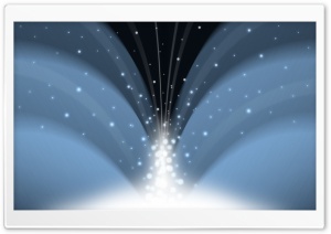Cascade Of Magic Powder Dark Blue Ultra HD Wallpaper for 4K UHD Widescreen desktop, tablet & smartphone