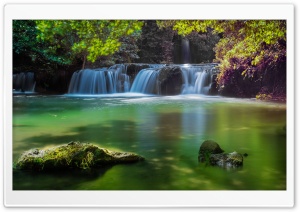 Cascata Monte Gelato, Waterfall in Mazzano Romano 4K UHD Wallpaper for Widescreen and UltraWide Desktop, UltraHD TV, Smartphone, Tablet