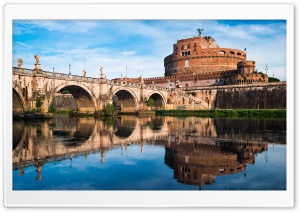 Castel Sant Angelo river, Rome, Italy Ultra HD Wallpaper for 4K UHD Widescreen desktop, tablet & smartphone