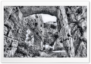 Castellcir Castle Ruins Ultra HD Wallpaper for 4K UHD Widescreen desktop, tablet & smartphone