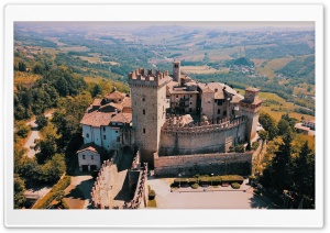 Castello di Vigoleno, Italy, Europe Ultra HD Wallpaper for 4K UHD Widescreen desktop, tablet & smartphone