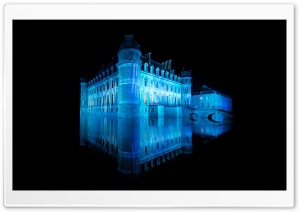 Castle In Blue Light Ultra HD Wallpaper for 4K UHD Widescreen desktop, tablet & smartphone